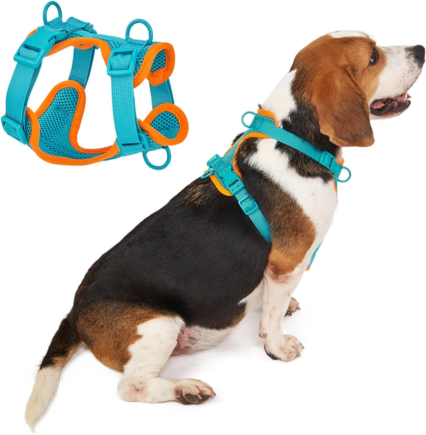 IUOUTG No Pull Lightweight Dog Harness Cute Cat Harness with Breathable Mesh Padded Soft Adjustable Puppy Harness Girl Pet Vest Harness for Small Medium Large Dogs (Purple,S)