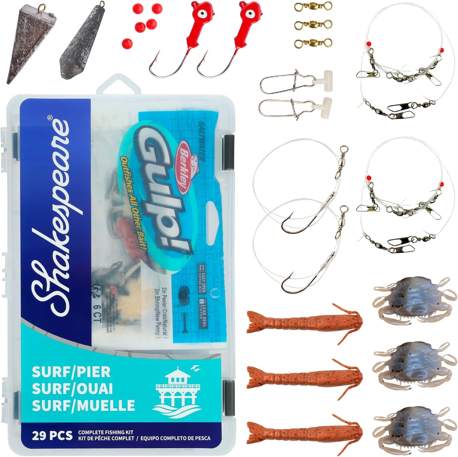 Shakespeare Catch More Fish Fishing Tackle Kit image number 2