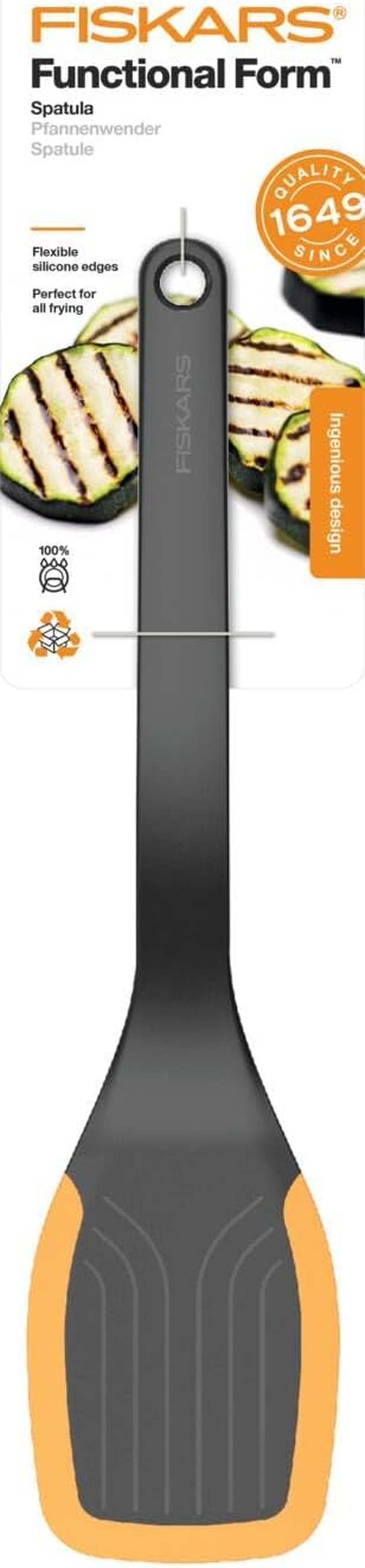 Fiskars Functional Form Silicone Cooking Spatula, Multicolour image number 1