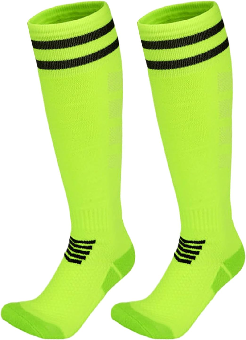 Dress Cici Men'S Compression Socks for Football, Stripes Nylon Soccer Graduated Compression Socks for Men (3 Pack)
