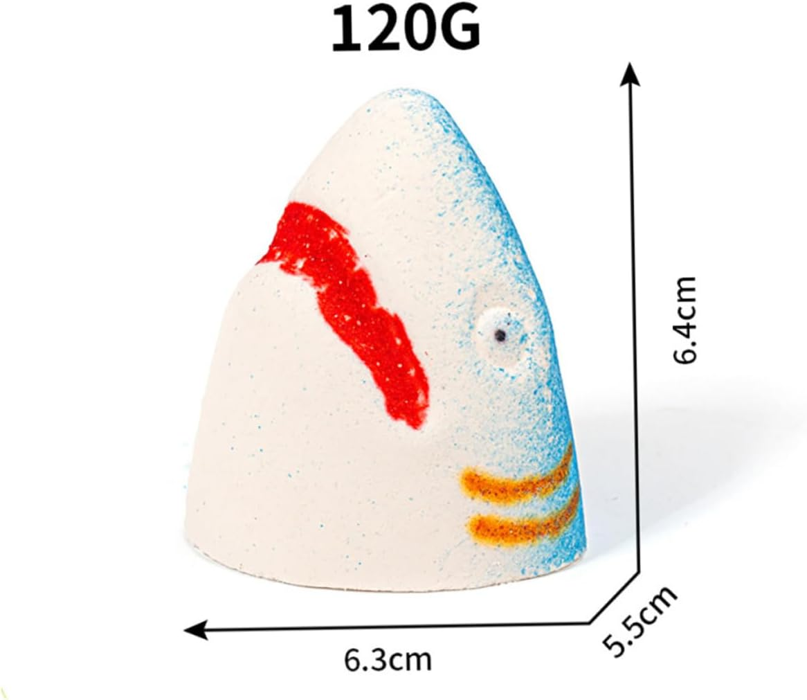 Healeved 3Pcs Festive Shark Bath Ball Natural Bathing Salt Bombs Scent for Relaxation image number 6