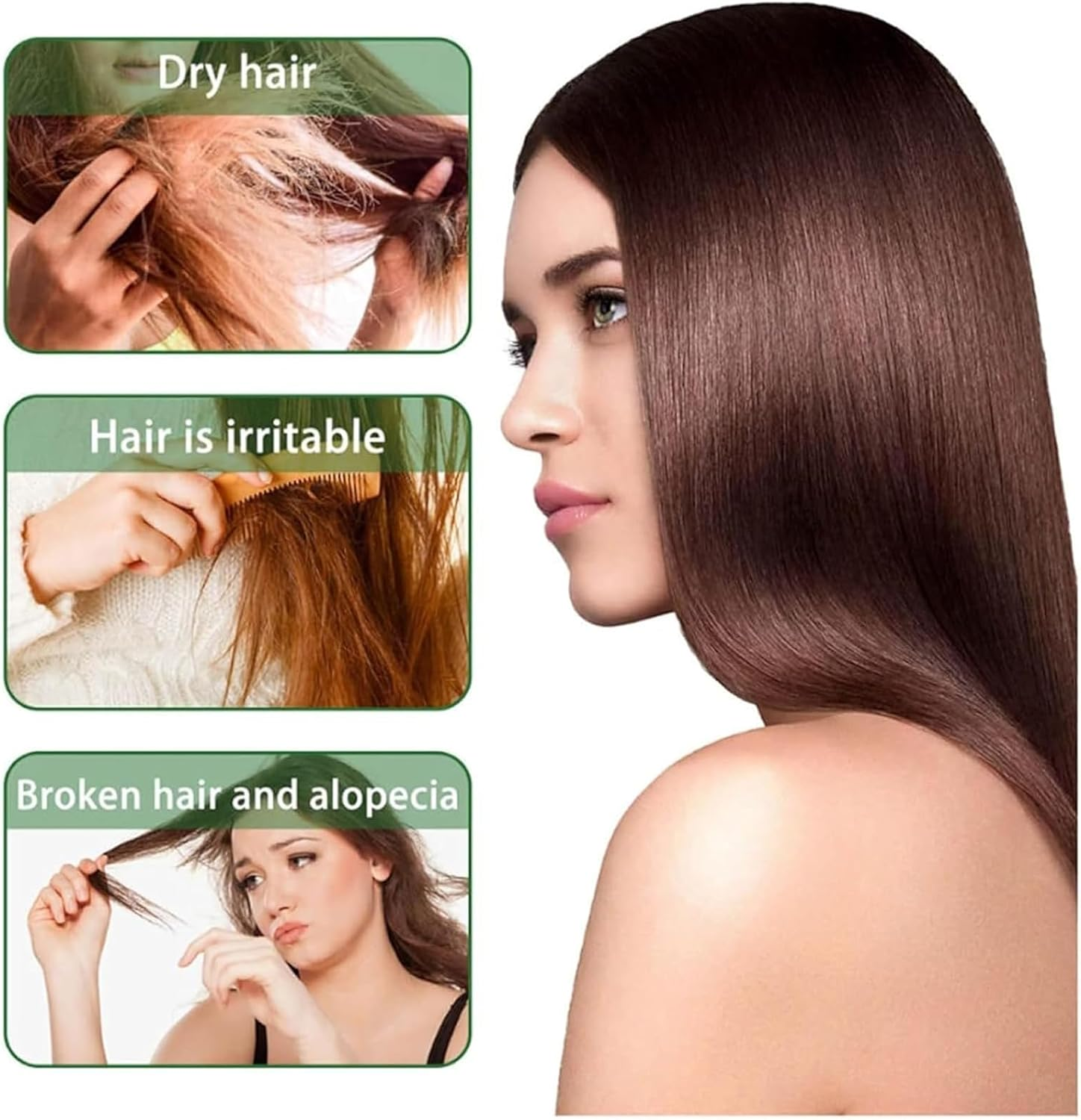 Rosemary Hydrolyzed Keratin Shampoo, Rosemary Leaf Oil Shampoo, Natural Thickening & Strengthening Sham-Poo, Soft and Fluffy for Men and Women Cleansing Conditioner image number 1