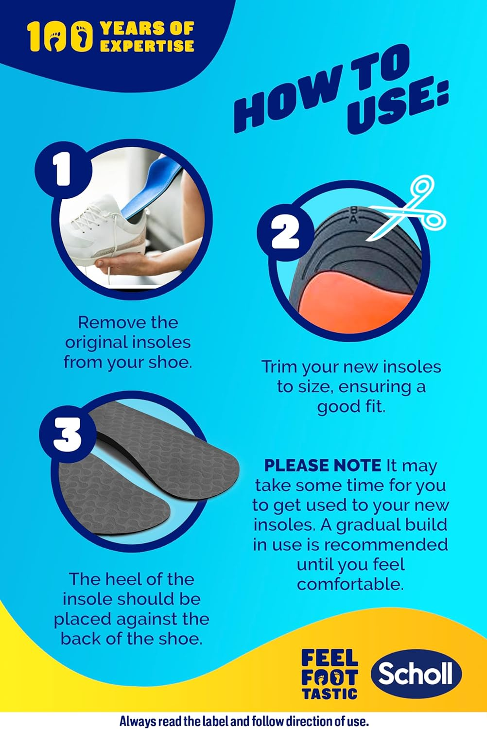 Scholl In-Balance Lower Back Orthotic Insole, Medium Size, 7 - 85 image number 3