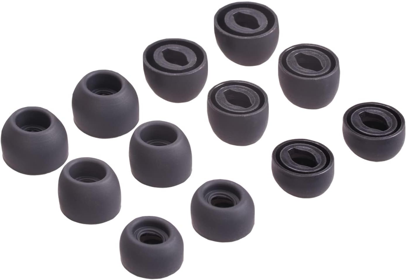 Replacement Silicone Tips Earbuds Eartips Set for Samsung Galaxy Buds Pro Headphones Fit in Case Ear Tips, S/M/L 3 Size 6 Pairs Soft Eartips for Galaxy Buds Pro Wireless Earbuds (Phantom Violet)