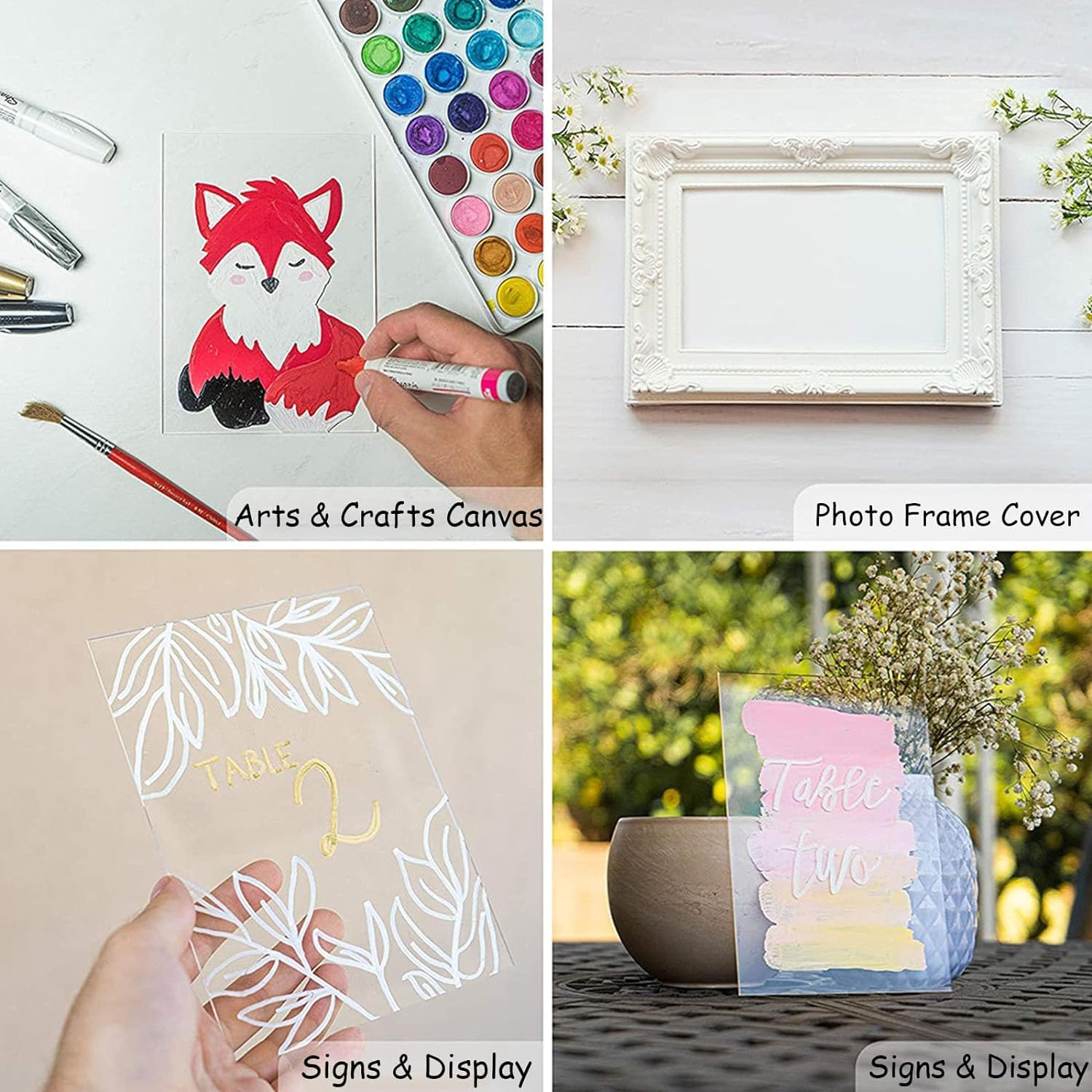 Acrylic Sheets - 15 Pack of 5X7 Thick Clear Extruded Plexiglass for Picture Frame Glass Replacement, Projects Display & Painting - Laser Cut for Smooth Edges,Diy Craft image number 6