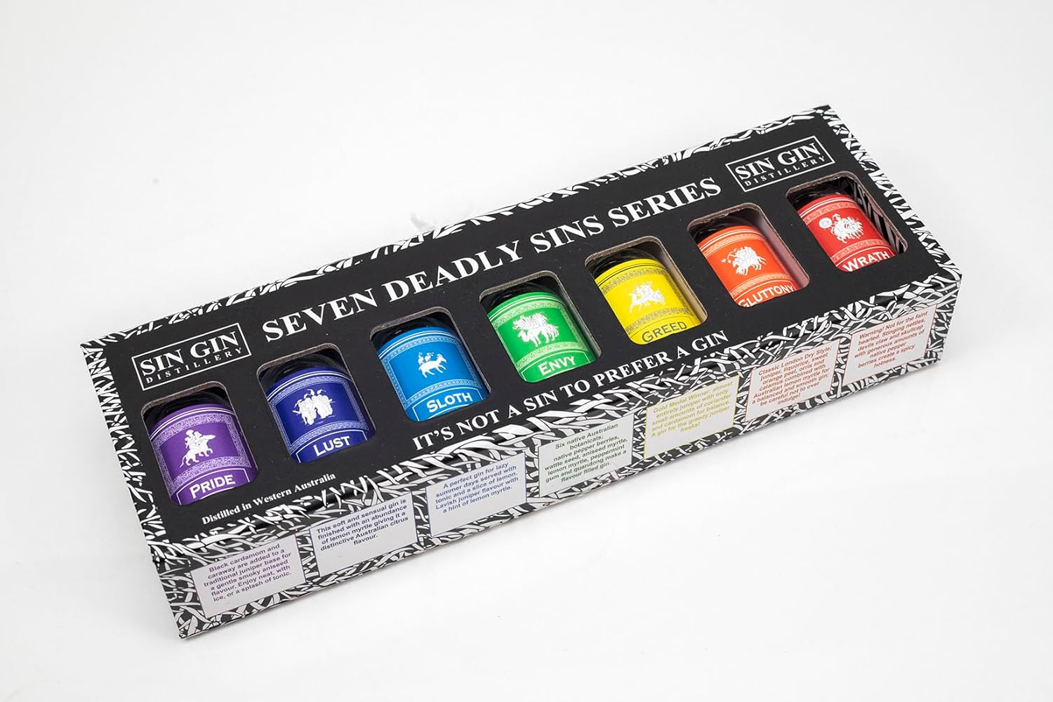 Sin Gin 7 Deadly Sins - 7X50Ml Gin Gift Pack image number 2