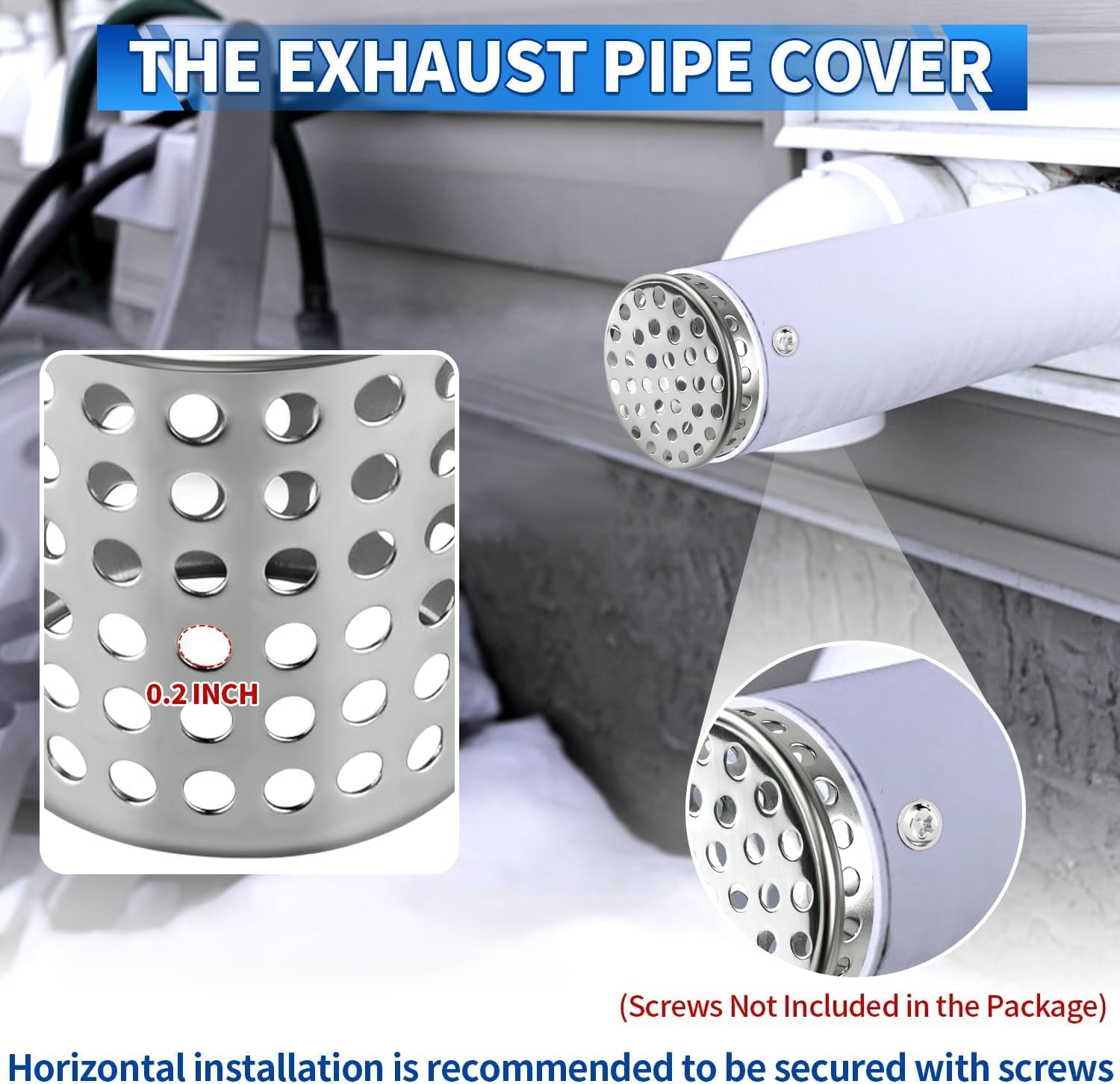 Gutter Leaf Protection Downpipe, Leaf Catcher Grid 100 Mm, Gutter Leaf Stop, Downpipe Sieve for Flat Roof Drain, Drains and Downpipes, Gutter Sieve (90-110 Mm) image number 5