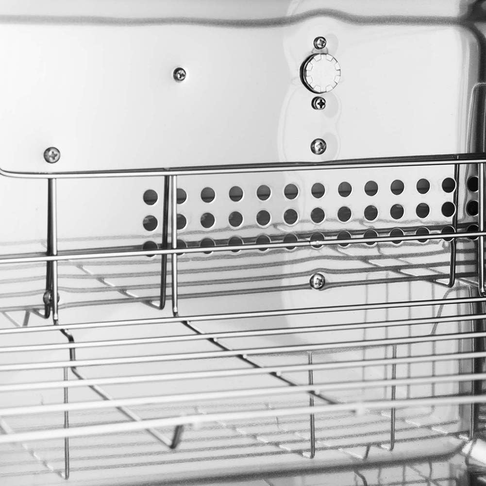 Hot Towel Warmer UV Sterilization Box, 23L Capacity, Two Stainless Steel Racks, for Facials Barber Esthetician, Spa Beauty