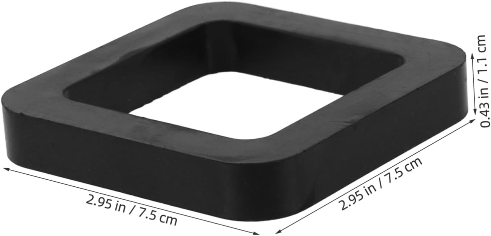 ULTECHNOVO 3Pcs Hitch Rattle Stopper Trailer Cushion Pad 2 Inch Noise Absorbing Rubber Buffer for Reducing Trailer Rattle Compatible Towing Hitches