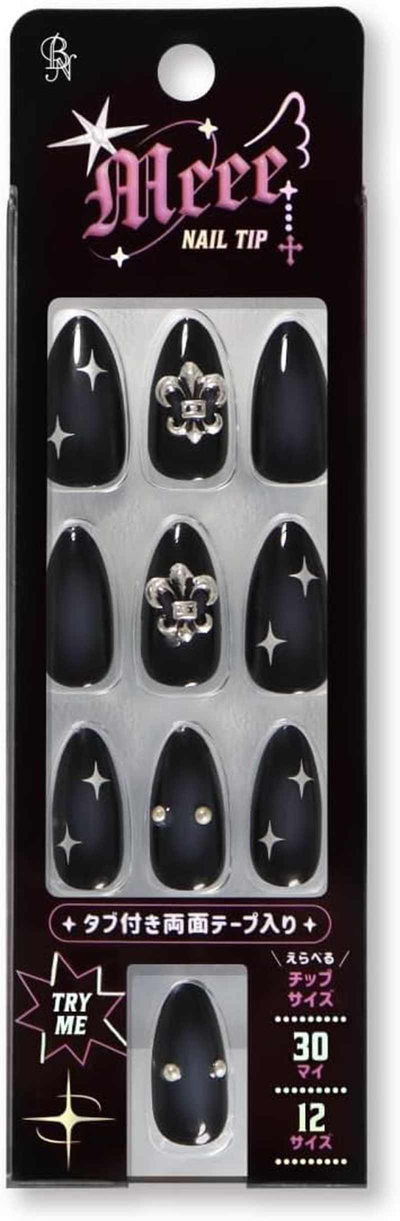 Meee NAIL TIP Nail Tips GAN-03 (30 Sheets / 12 Sizes)