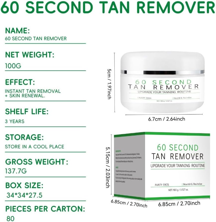 Tan Remover Self, Exfoliating Tan Eraser Body Scrub,Fast Erase Patches & Prep 2PCS