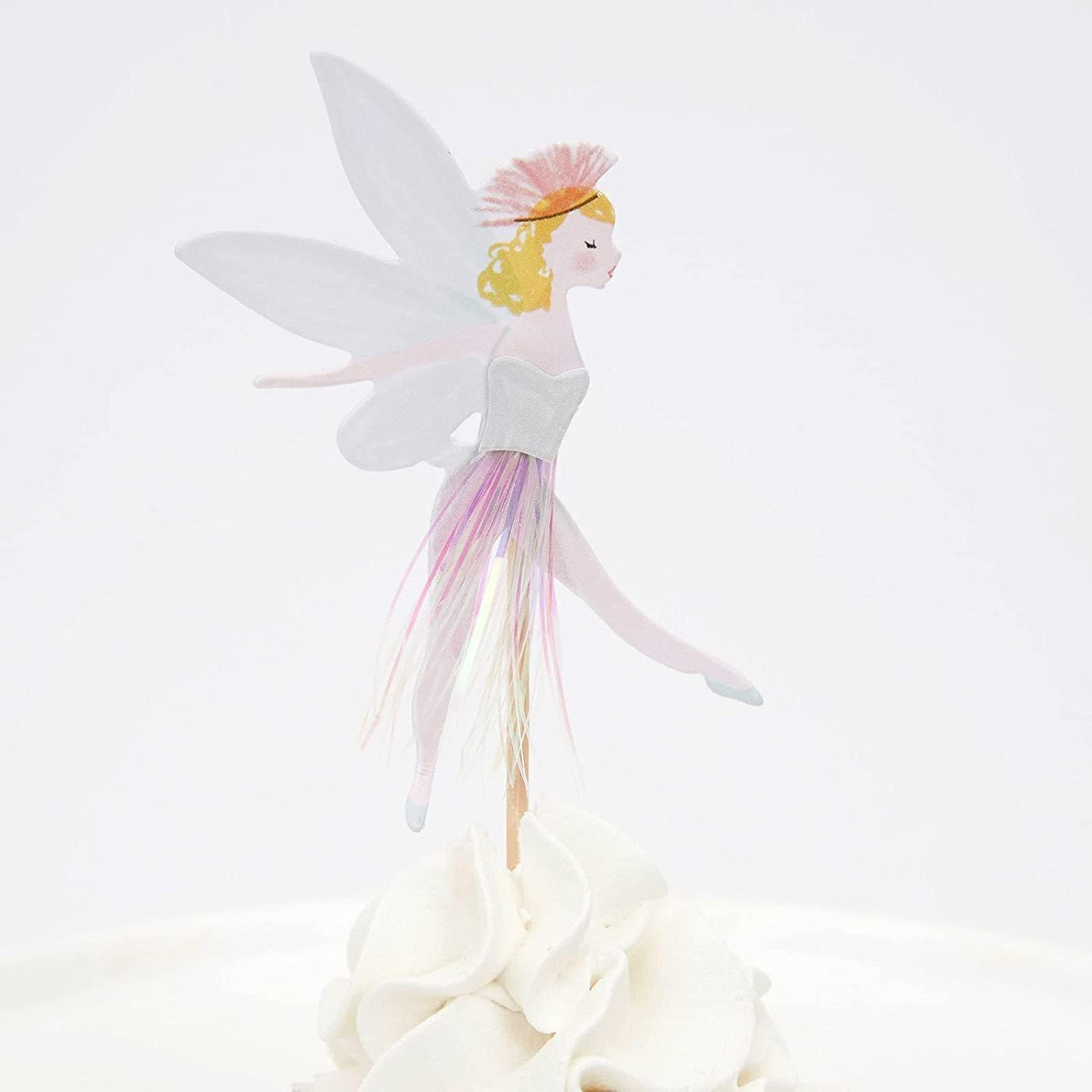 Fairy Cupcake Topper, 24 PCS Birthday Party Decoration, Wing Angel Theme, Ballet Dancer Cake Decorations, Pink image number 2