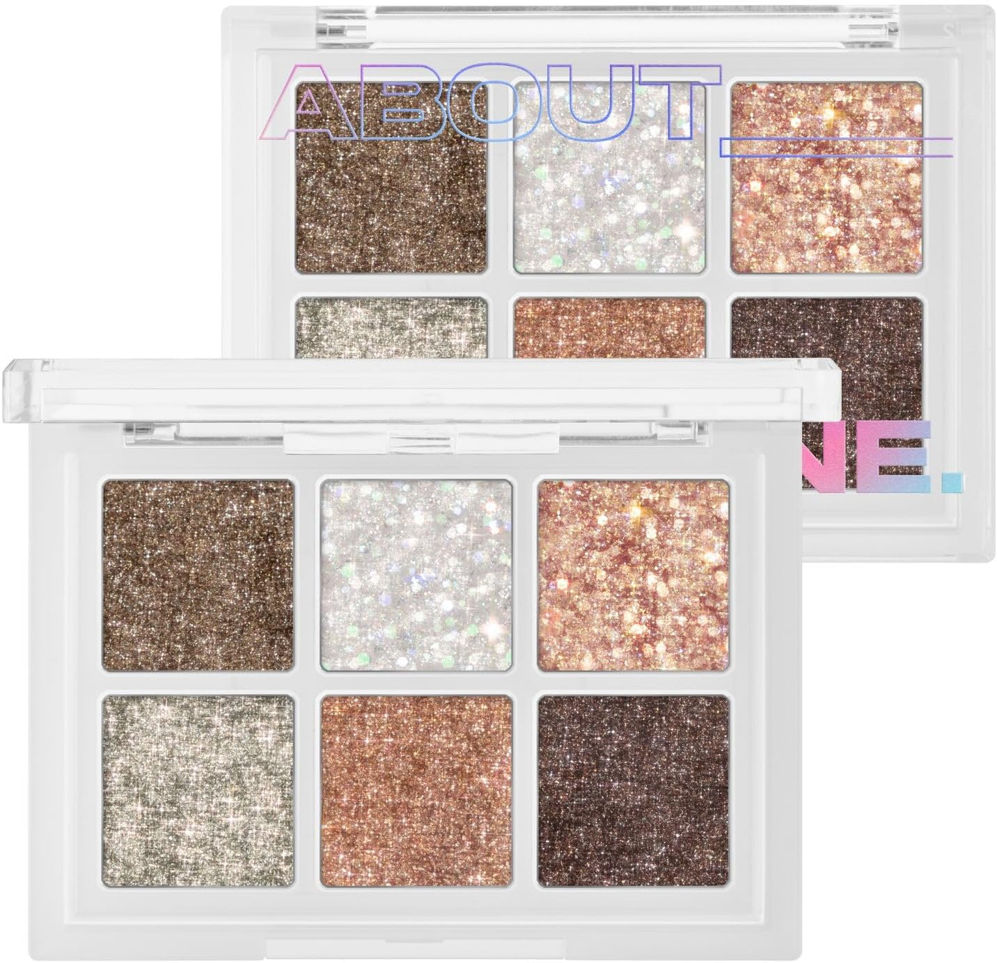 ABOUT TONE OH:MY Glitter Pop 3 Colors &ndash; Glitter Eyeshadow Palette, High Pigment, Eye Shadow Balm, Highlighter Makeup, Shimmer Pearl Eye Shadow, Long-Lasting, Korea Eye Makeup (02 MY:FAIRY)