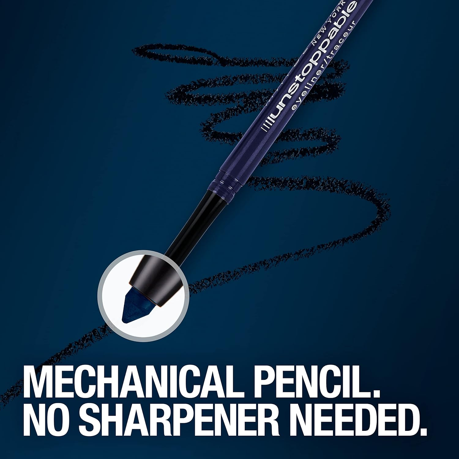 Maybelline Unstoppable Mechanical Eyeliner Pencil Dual Pack, Cinnabar, 0.02 Oz image number 2