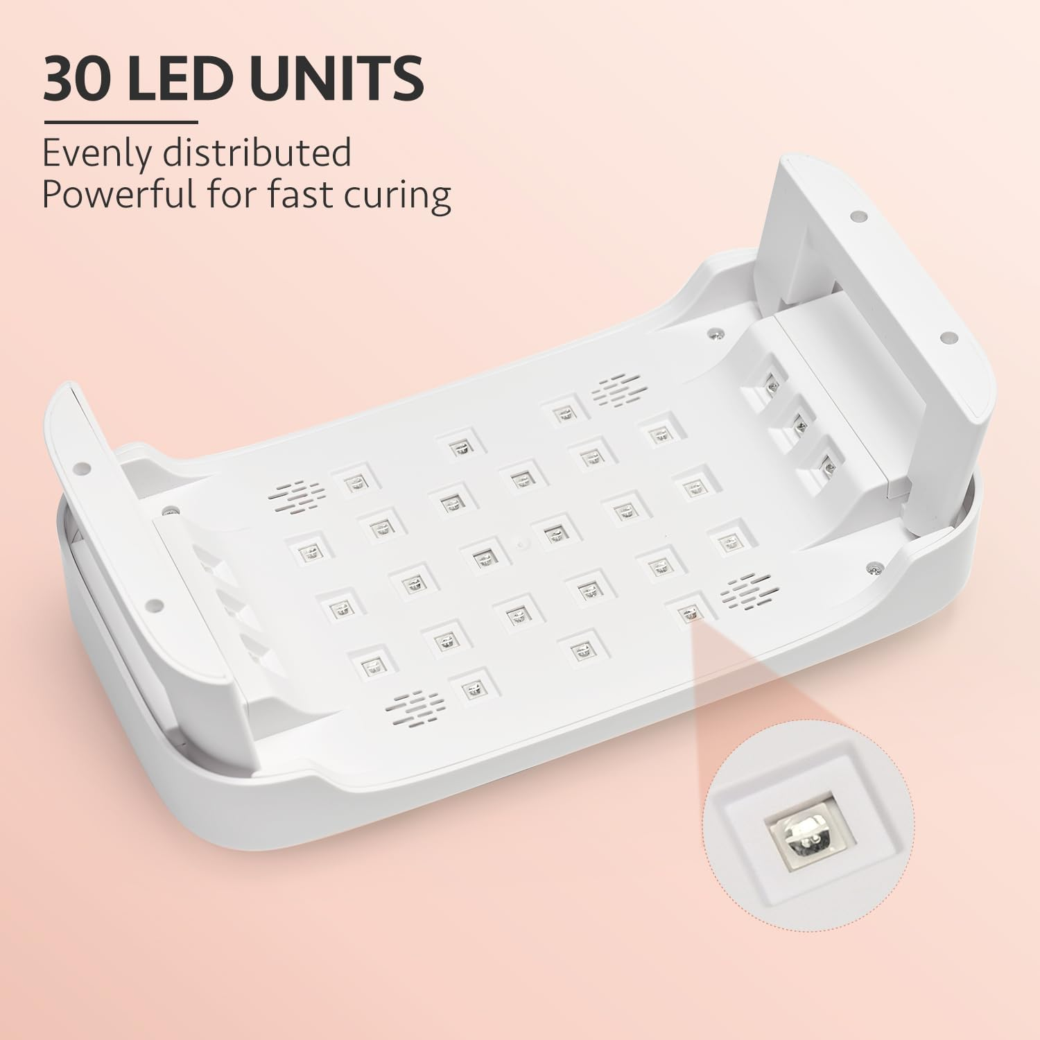 GAOY Professional UV Light for Nails, Nail Lamp with Hand Pillow for Arm Rest, 4 Timers Nail Dryer for Nails Tech Salon image number 3