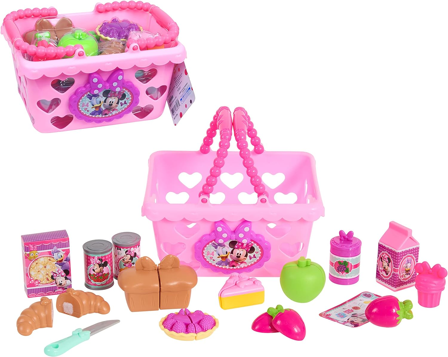Minnie Mouse Minnie Mouse JPL88900 Minnie Bow Tique Bowtastic Shopping Basket Set, Pink Shopping Basket image number 3