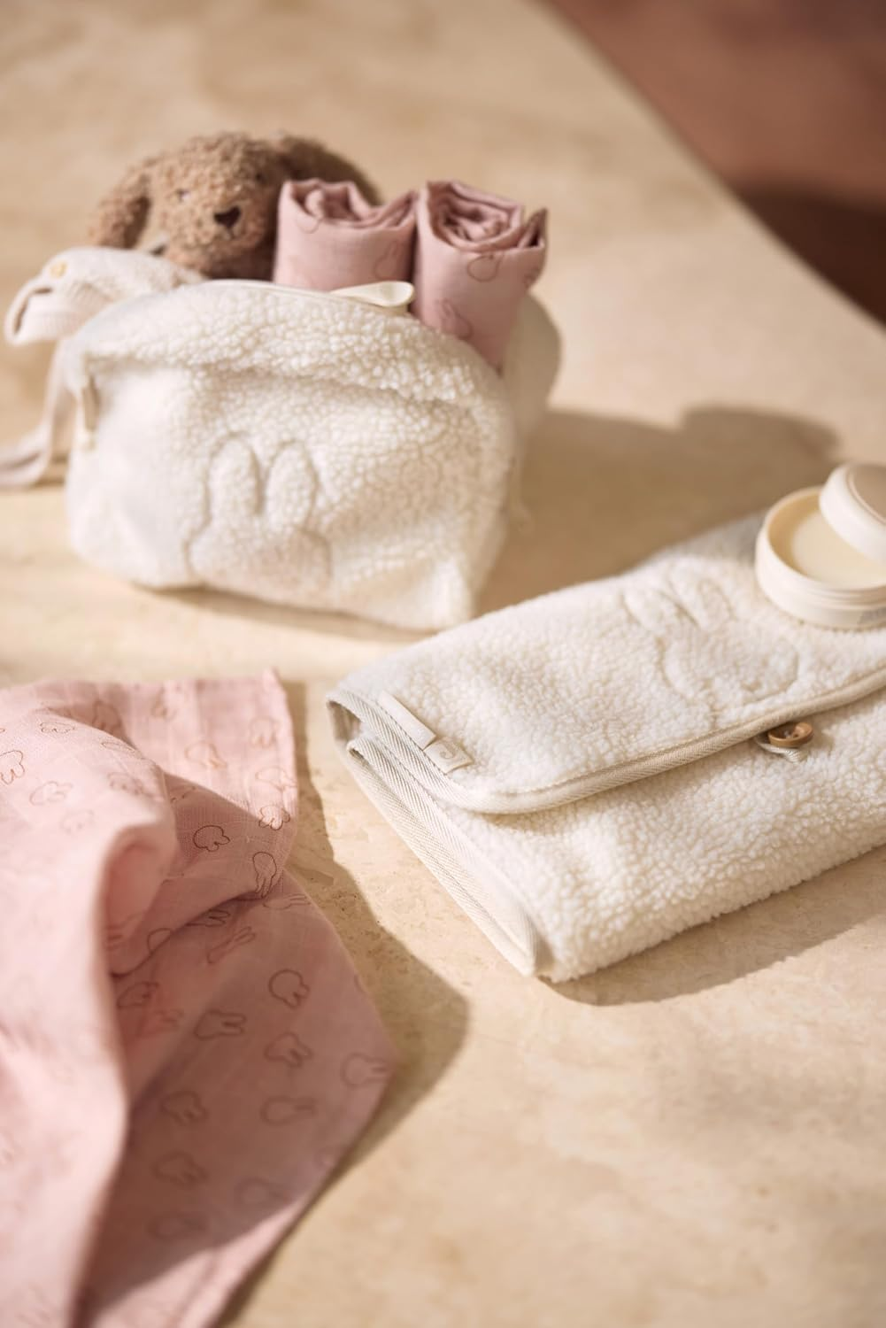 Jollein Teddy Miffy Oatmeal Changing Mat Cotton Polyester 71 X 70 Cm image number 6