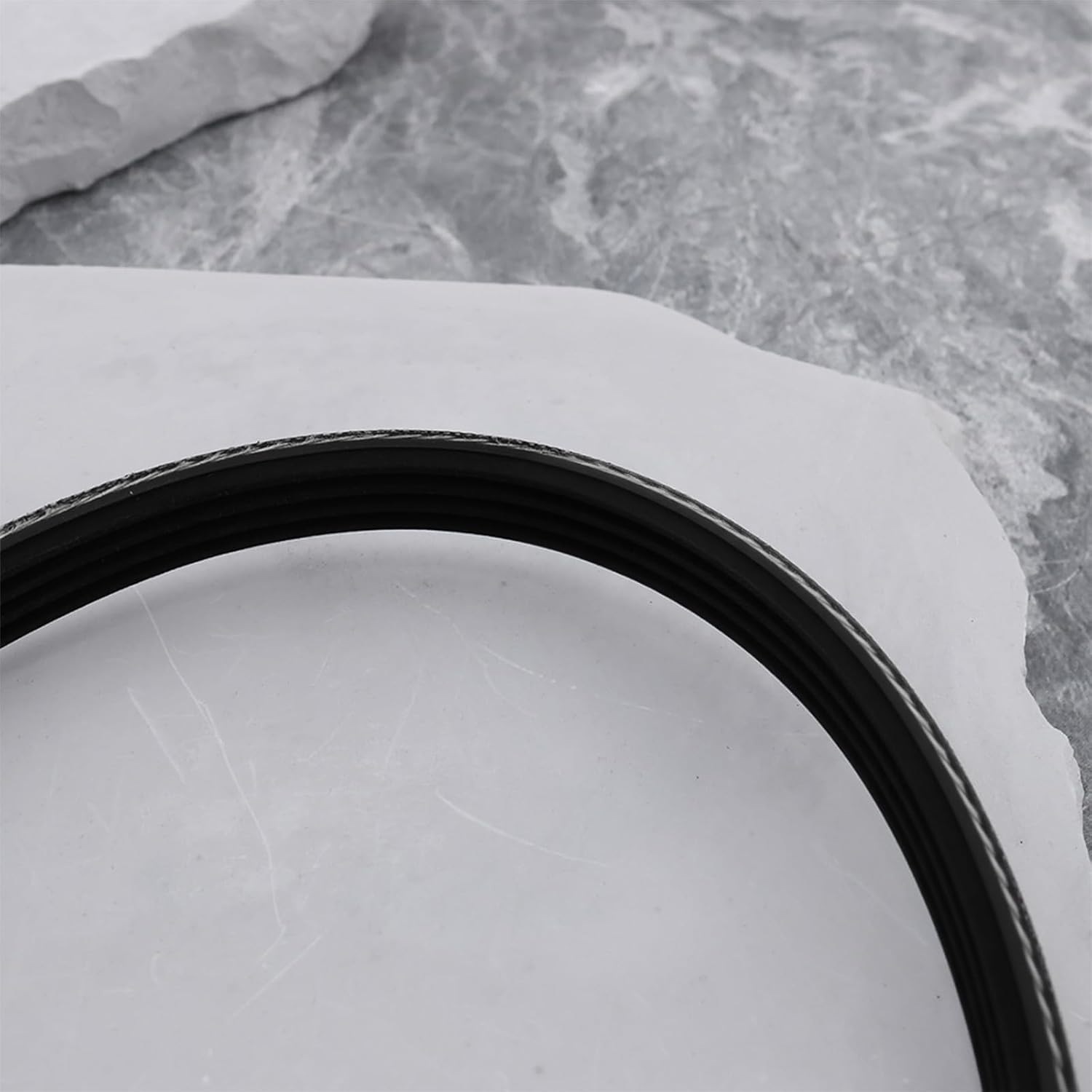 Ecsing 2Pcs Ribbed Drive Belt Bandsaw Belt Replacement 4Pj610 1-JL20020002 Compatible with Craftsman 119.224000 119.224010 24X0.37X0.13 Inch image number 3