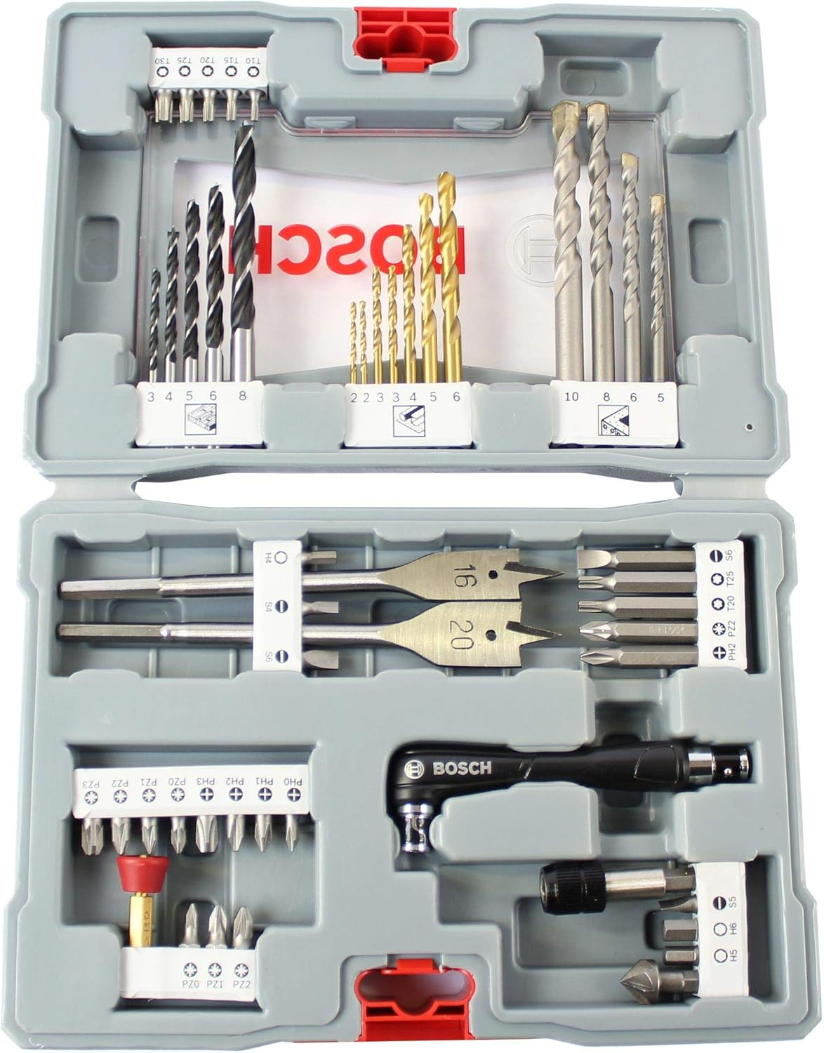 Bosch Professional 105 Pieces Premium X-Line Drill Bit and Screwdriver Bit Set (For Wood, Metal and Stone, Accessories Drill) image number 4