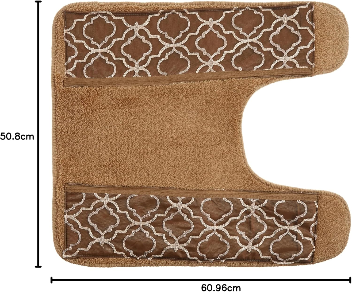 Popular Bath Contour Bath Rug, Spindle Collection, 23" X 10.5", Gold image number 2