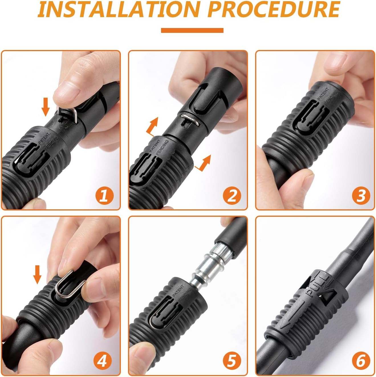 YUET 10M Extension Hose for Bosch Pressure Washer AQT Series High Pressure Washers Easyaquatak Universalaquatak, Click Plug Quick Connect SDS Fittings, Water Clean Pipe Replacement image number 3