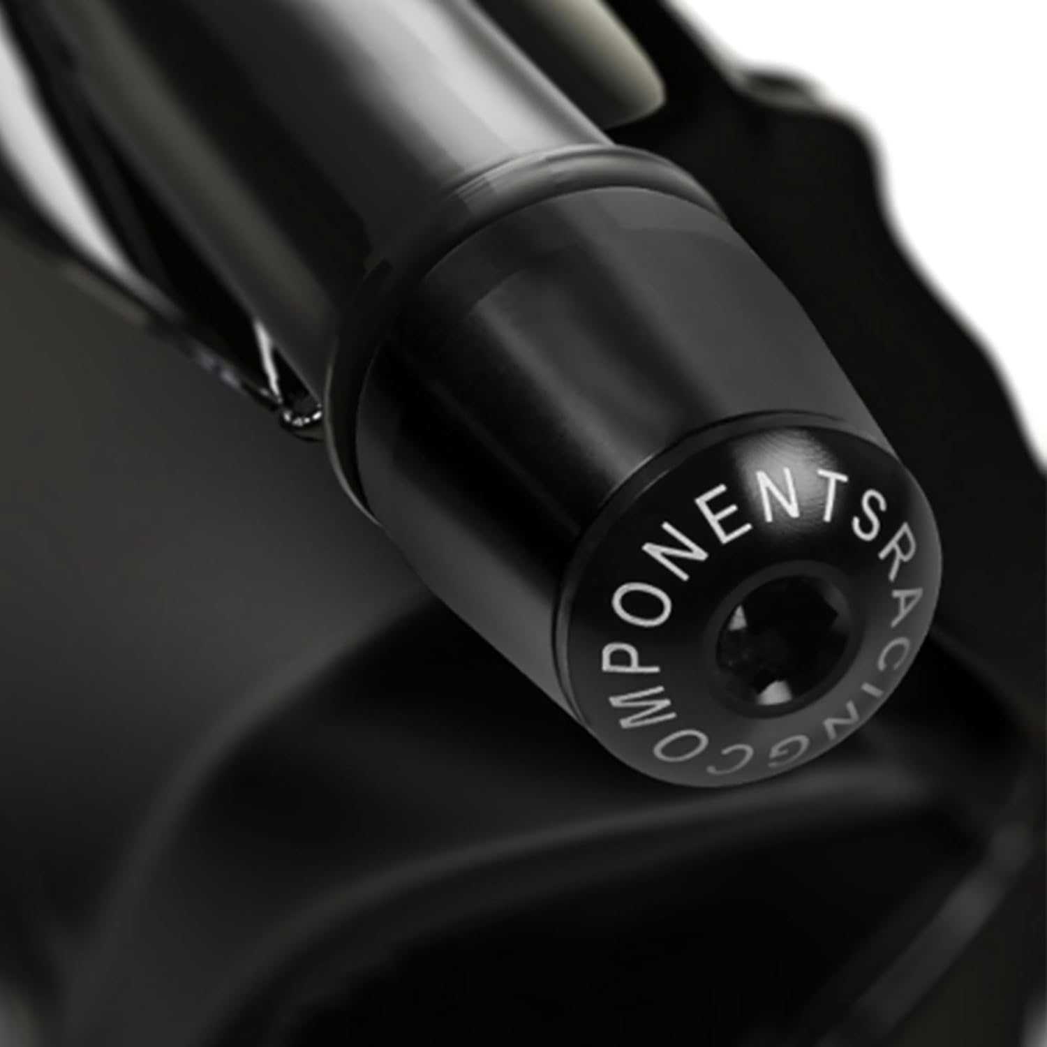 7/8" 22Mm CNC Alu Motorcycle Handlebar Grips Ends Caps Ends Caps Compatible with Ninja 400 650 1000SX ZX6R ZX9R ZX10R ZX12R ZX14R ER6F ER6N Black image number 2