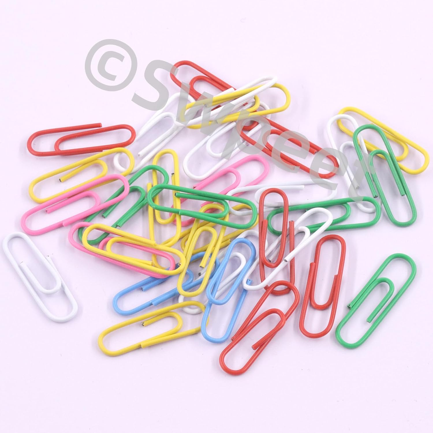 Swpeet 1000Pcs Coloured Vinyl-Coated Flat Thumb Tacks with Paper Clips Assortment Kit, round Head Push Pins Colored Paper Clips for Office School Home image number 6