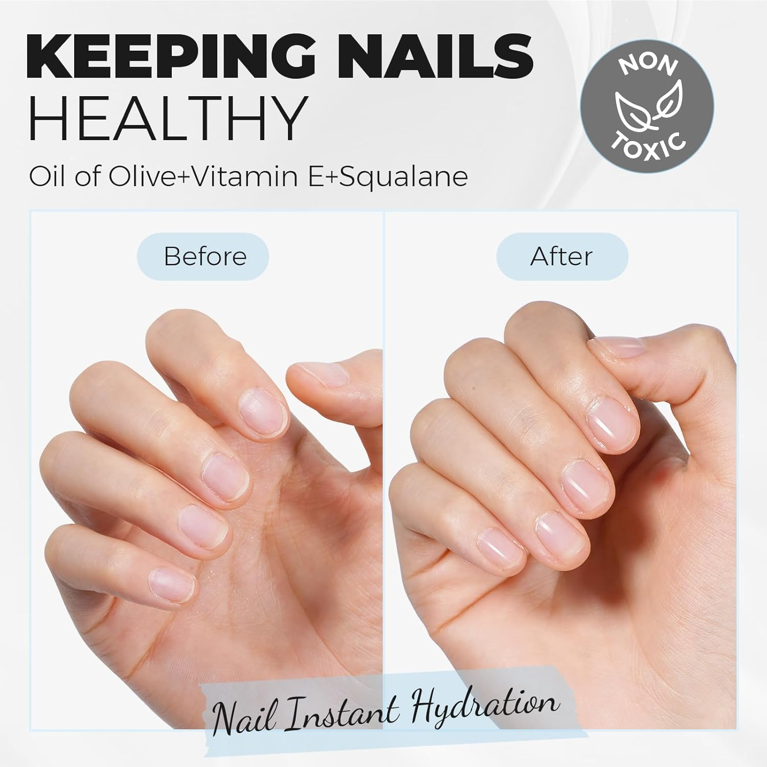 TOMICCA Nail Cuticle Oil Plant Professional Nail & Cuticle Care Oil with Vitamin E, Nails Strengthener Deeply Hydrating and Nourishing for the Care and Repair of Dry Nails 15ML (Jasmine) - Jasmine image number 6