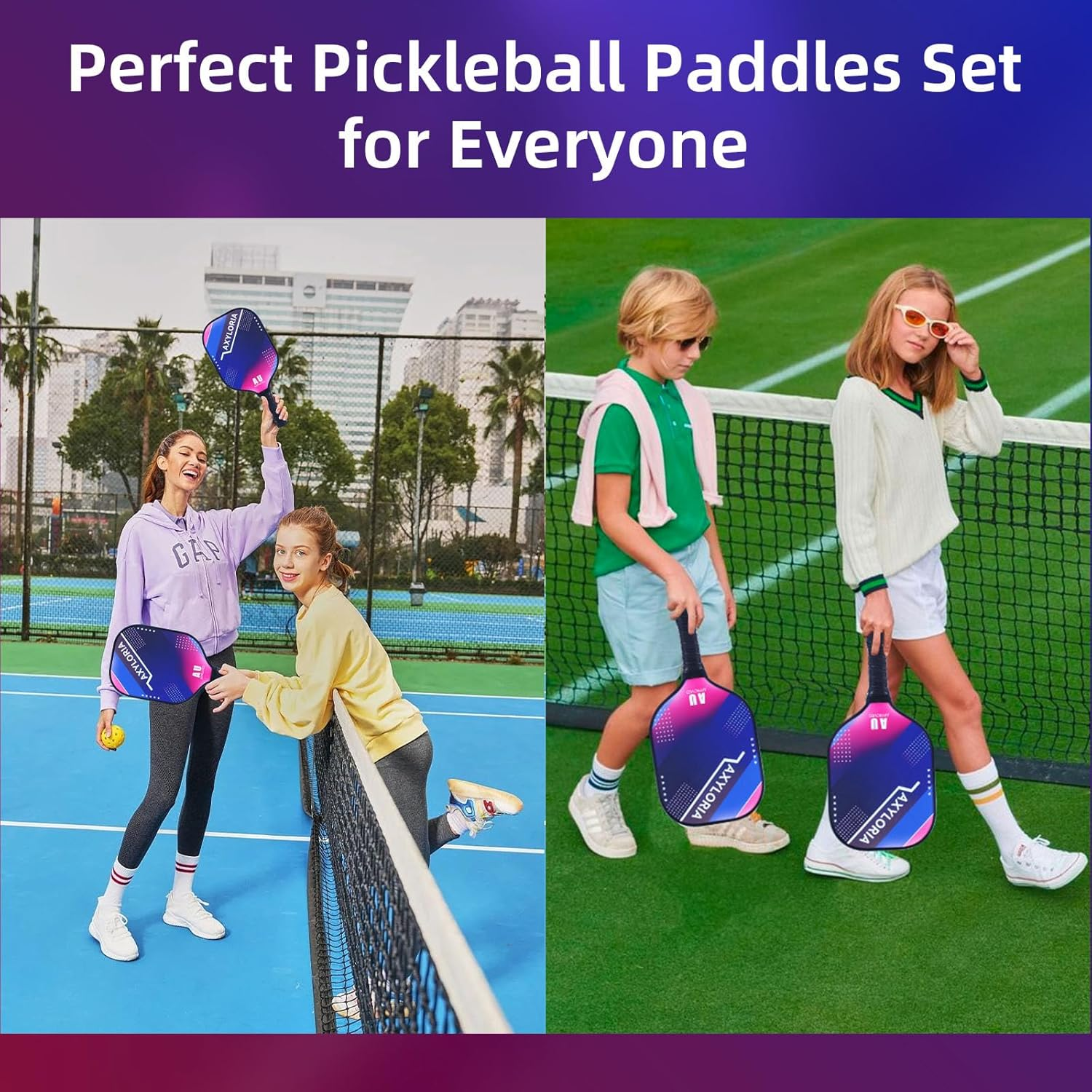 Pickleball Paddle, USAPA Approved Pickle Ball Paddles, Premium Fiberglass Face & Honeycomb Core, 7.8Oz Lightweight Pickleball Racket for Men/Women - Color C image number 6