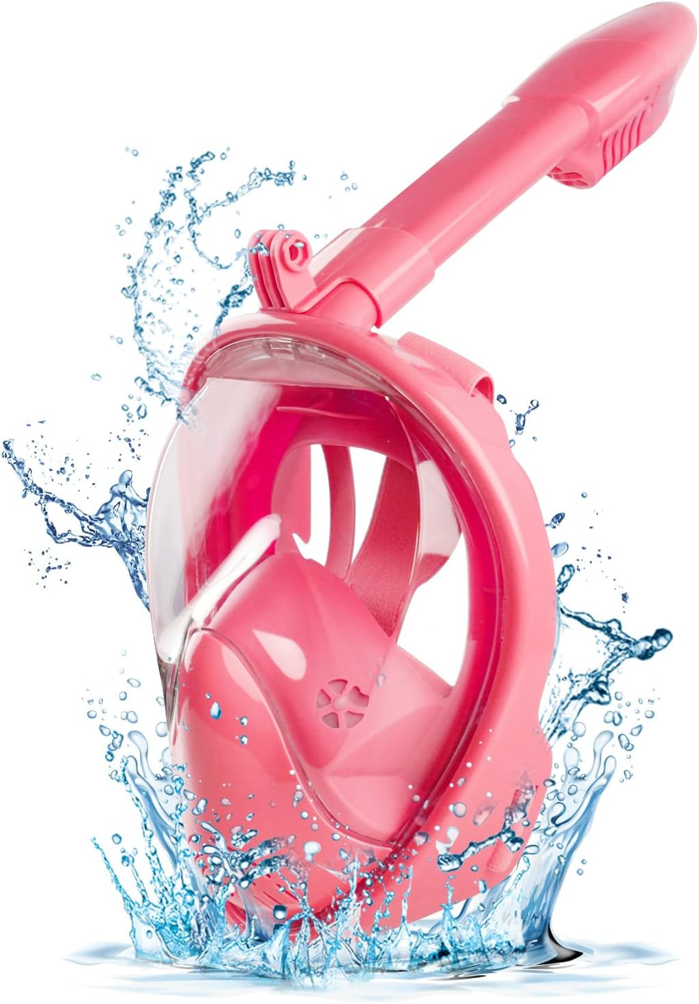 Kids Snorkel Mask Full Face,Snorkeling Gear with Camera Mount 180 Degree Panoramic View Detachable Snorkeling Set