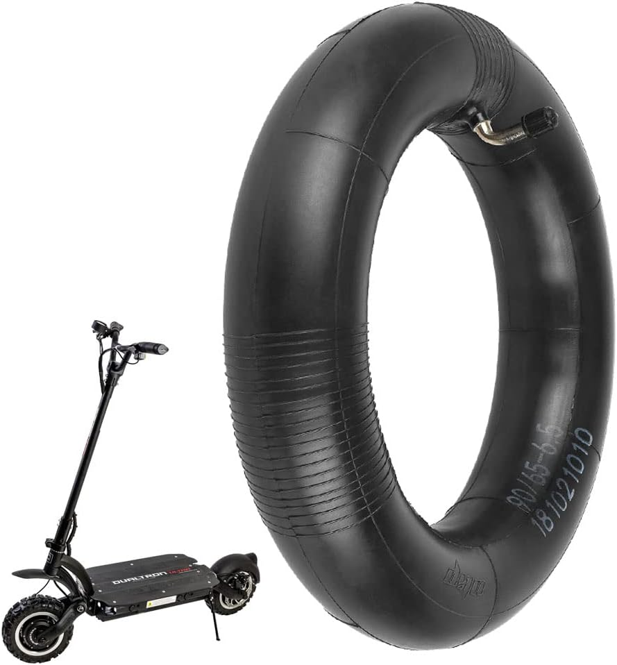 VOLOHAS 90/65-6.5 Verst&auml;rkter Schlauch Mit Abgewinkeltem Ventil 90&deg; F&uuml;r 11 Zoll Reifen Aufblasbar Off-Road, Slick Und Road F&uuml;r Zero 11X/Speedual Plus/Dualtron Ultra/Kaabo Elektroroller