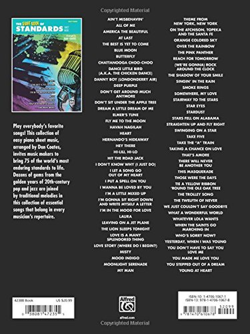 The Giant Book of Standards Sheet Music: Easy Piano image number 3
