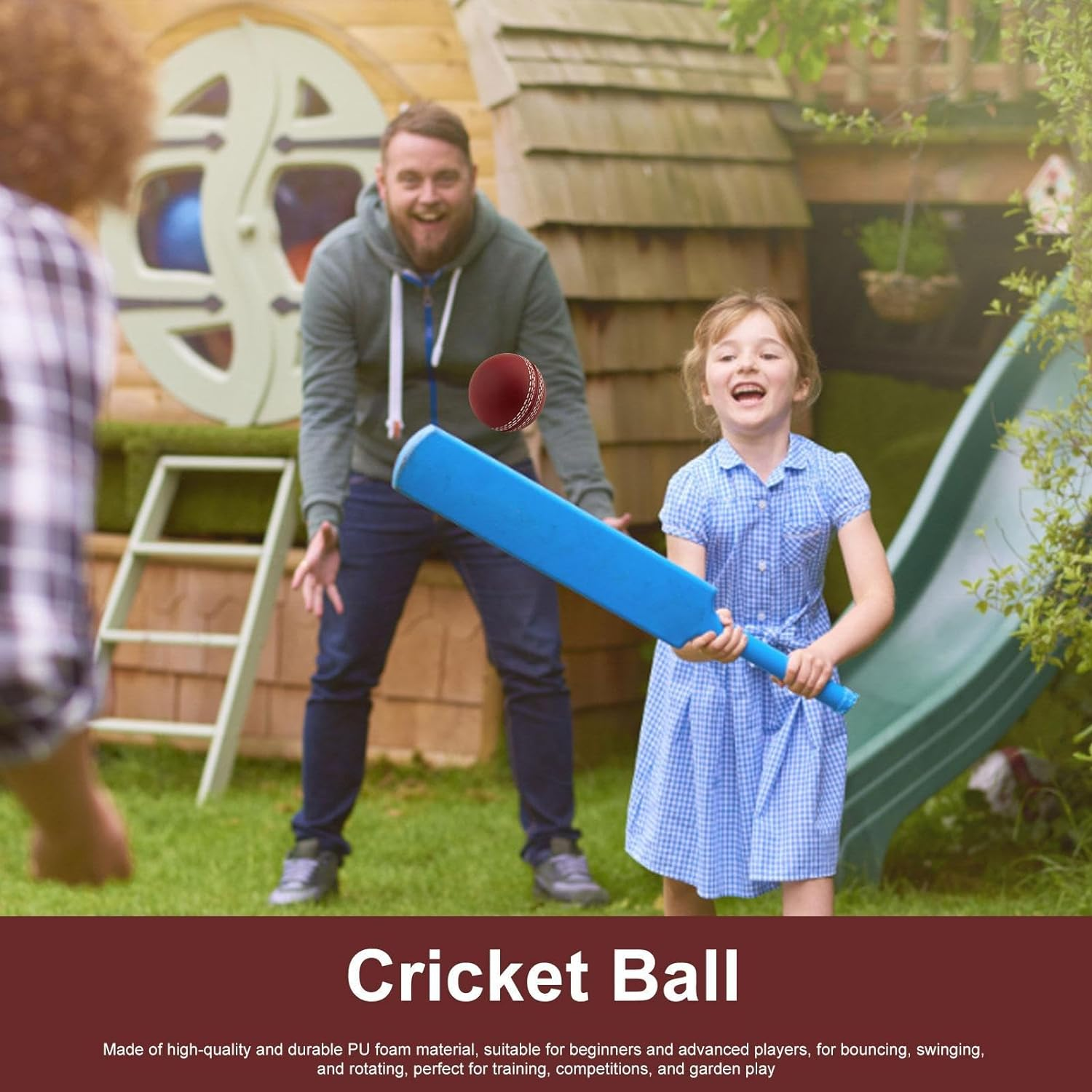 JMEDIC Cricket Tennis Practice Balls, Portable Hand Stitched Club Training Balls, Soft Training Cricket Ball for Beginners, Competition, Garden Play image number 4