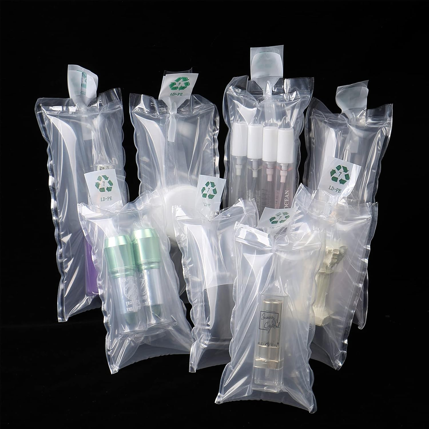 Clear Plastic Inflatable Bag with Free Pump - Air Cushion Packaging Protector - 4X6 Inches, 50 Pieces