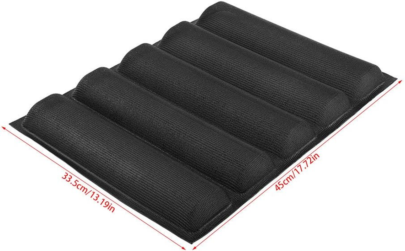 Silicone Bread , Silicone Oblong Shape Bread Molds Baguette Pan French Bakeware Tray image number 4