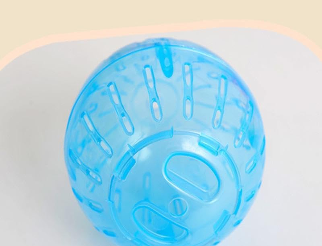 1Pc Exercise Ball Plastic Spinner Hamster Running Gerbils Small Animal Exercise Wheels Hamster Exercise Ball，Small Animal Toy (Blue, One Size) image number 5