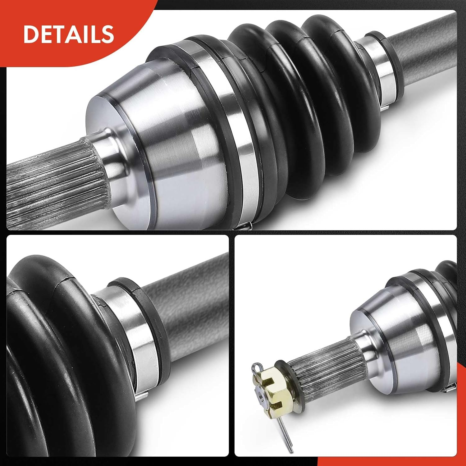 A-Premium Pair (2) Front CV Axle Shaft Assembly Compatible with Polaris Ranger 900 2011-2014, Ranger Crew 900 2012-2014, Left and Right image number 1