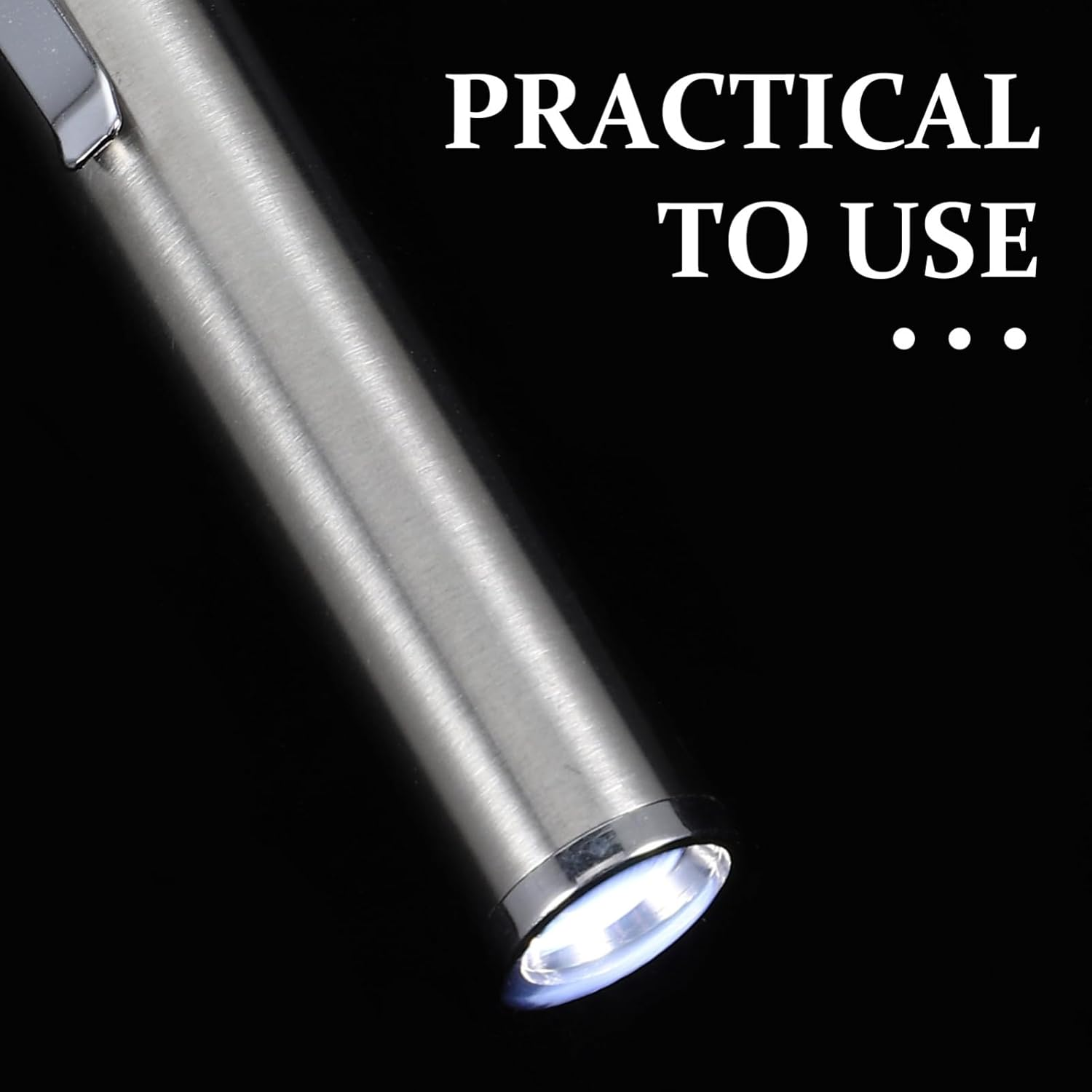 DOITOOL Portable LED Egg Candler, Egg Candling Lamp for Chicken, Duck, Goose, and Parrot Eggs, Stainless Steel, Silver, 4.05 Inch image number 1