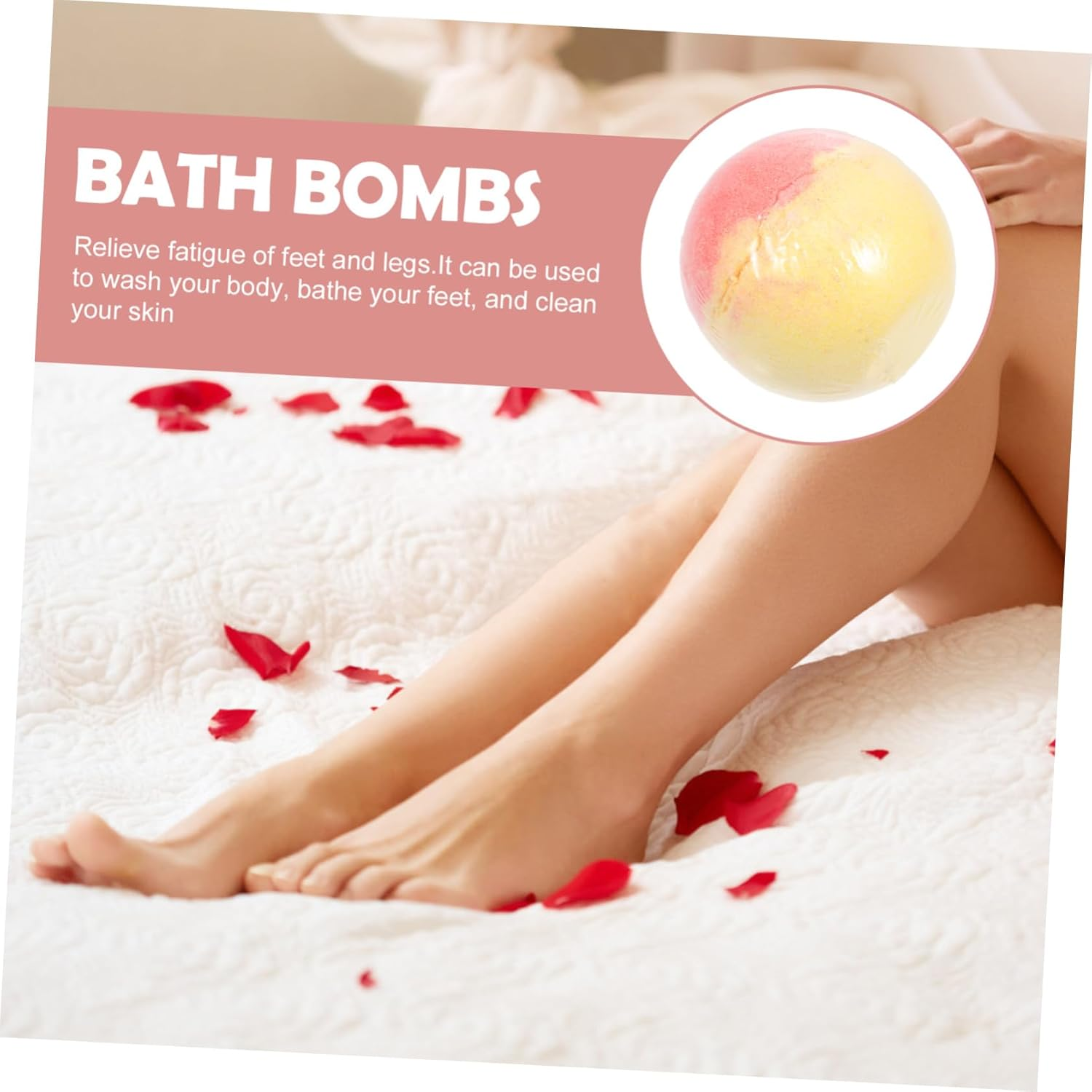 Beatifufu Bathing Foaming Essential Oil Sea Salt Bath Ball Kids Shower Steamer Bathing Supply image number 4