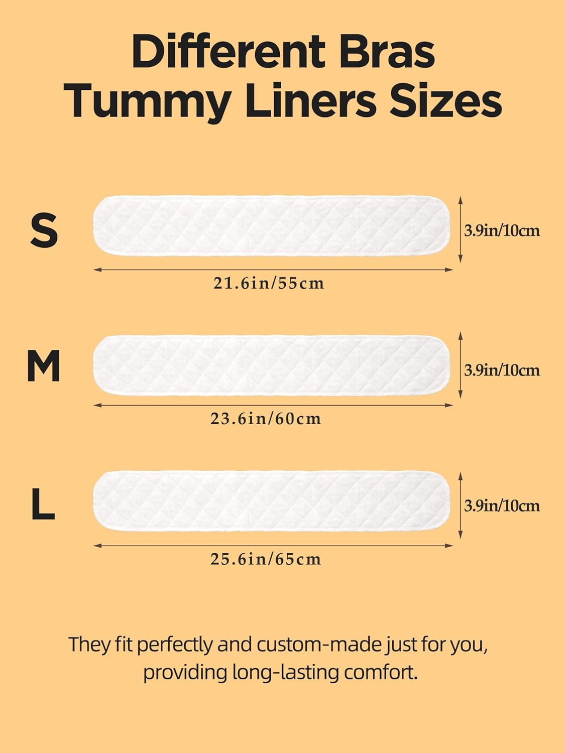 WIBOND Sweat Pads for Bras, Breast Sweat Absorber 3 Layer Bra Liners to Absorb Sweat under Breasts, Breast Pads for Sweat and under Stomach Sweat Pads Cotton Women Tummy Liners image number 2