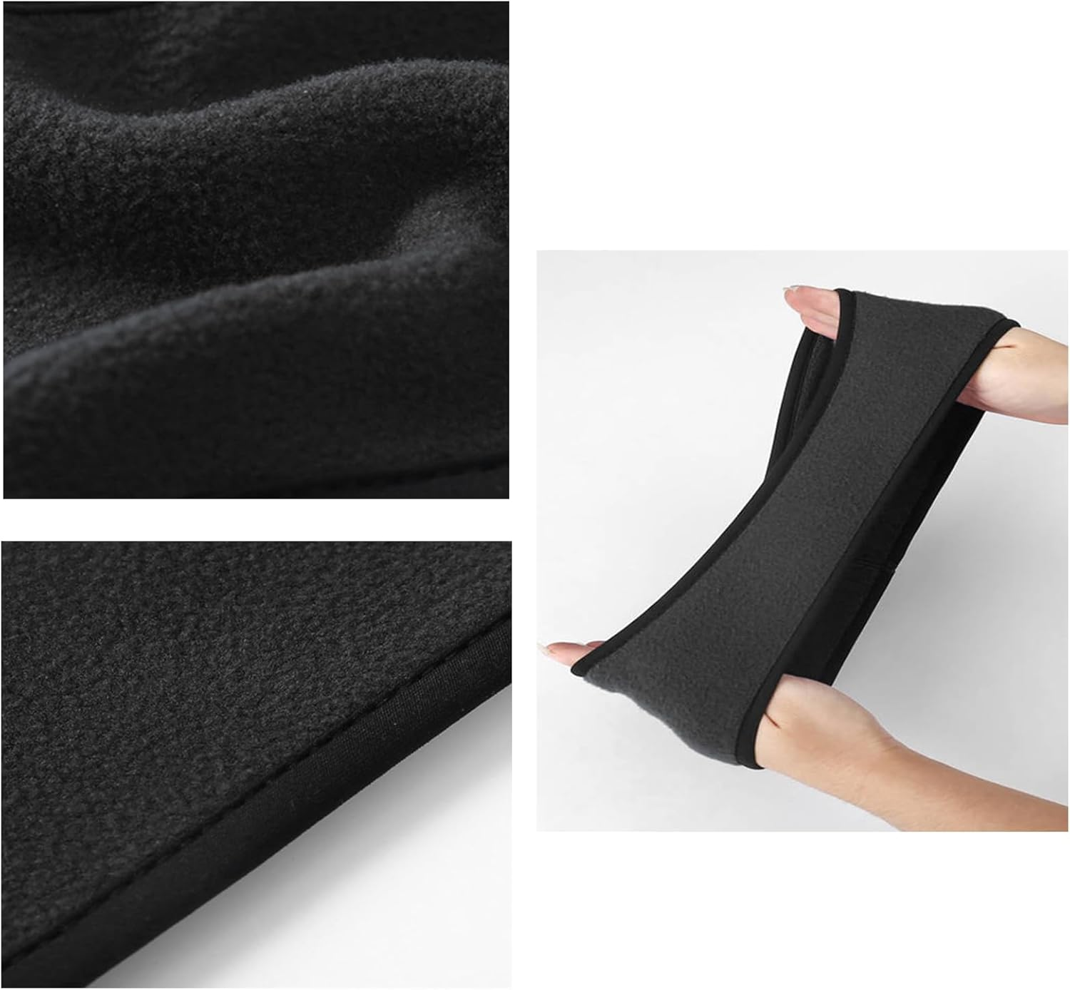 CENZICOM Winter Polar Fleece Ear Warmers Headband, Moisture Wicking Sports Earmuffs,3 PCS image number 5