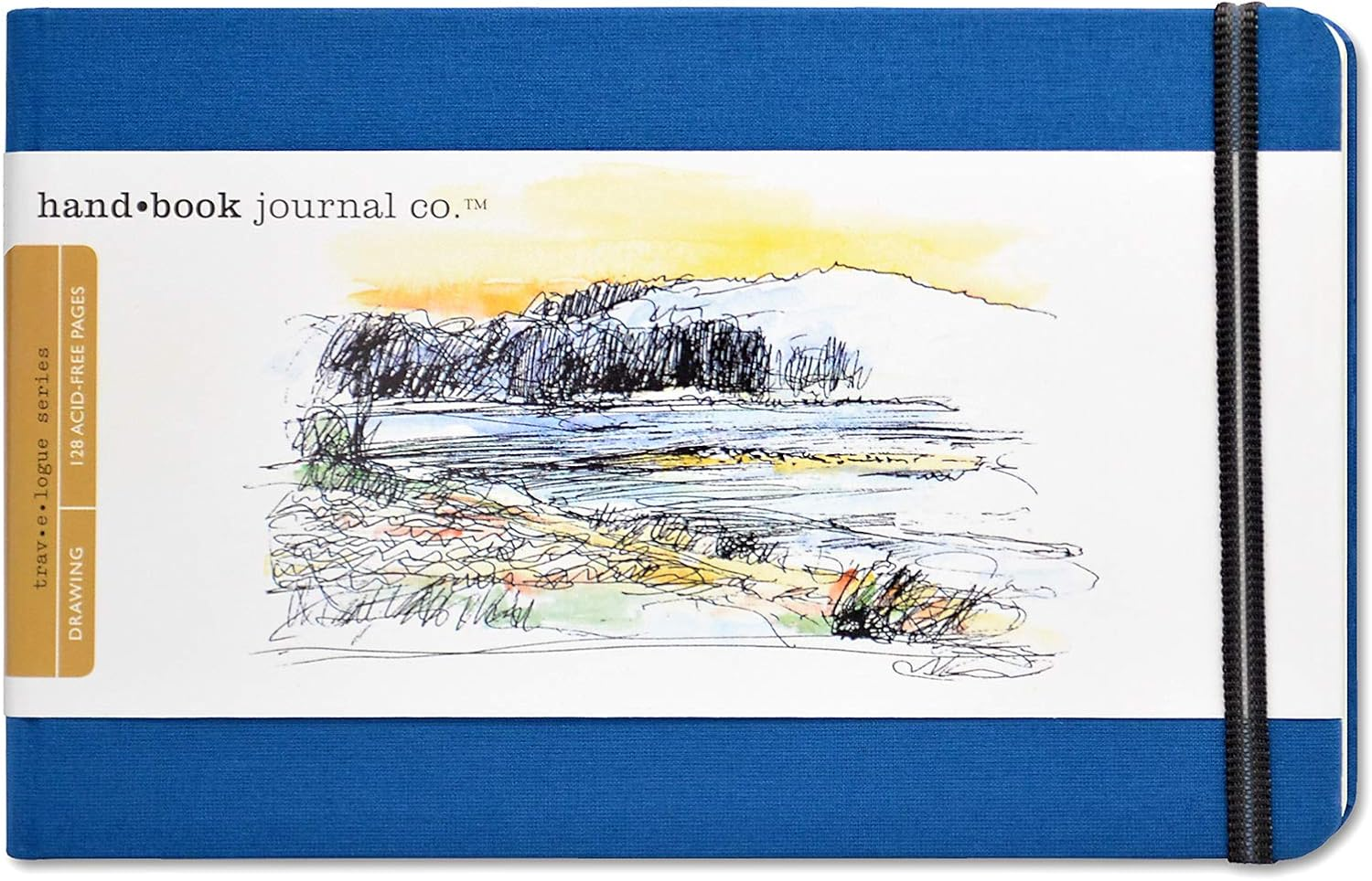 Travelogue Hand Book Journal Vermillion Portrait 8.25 X 5.5Inches 128 Pages 130Gsm, Pocket Landscape, Artist Journal