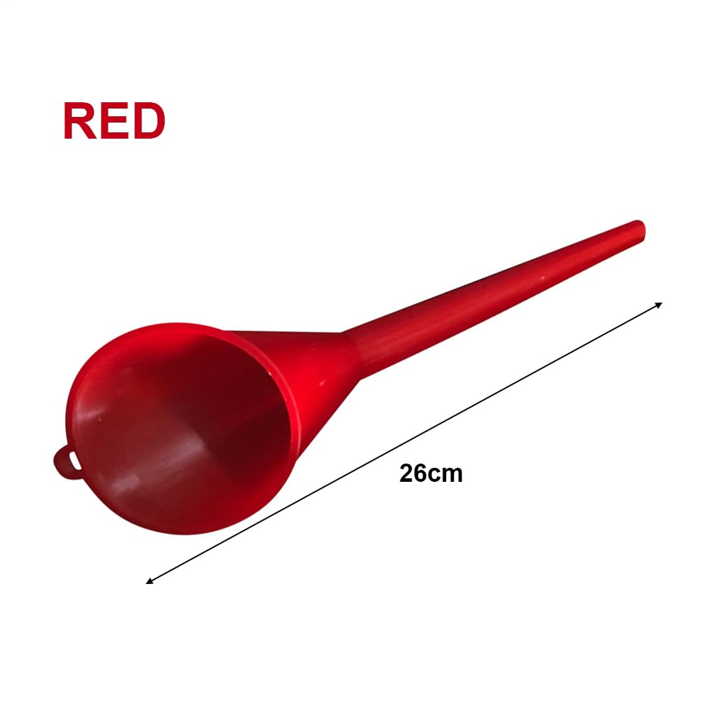 Car Long Mouth Funnel, Flexible Long Automotive Funnel, Refueling Oil Liquid Spout Filling Tool for All Automotive Oils Water Kerosene and Other Liquids (Red) image number 5