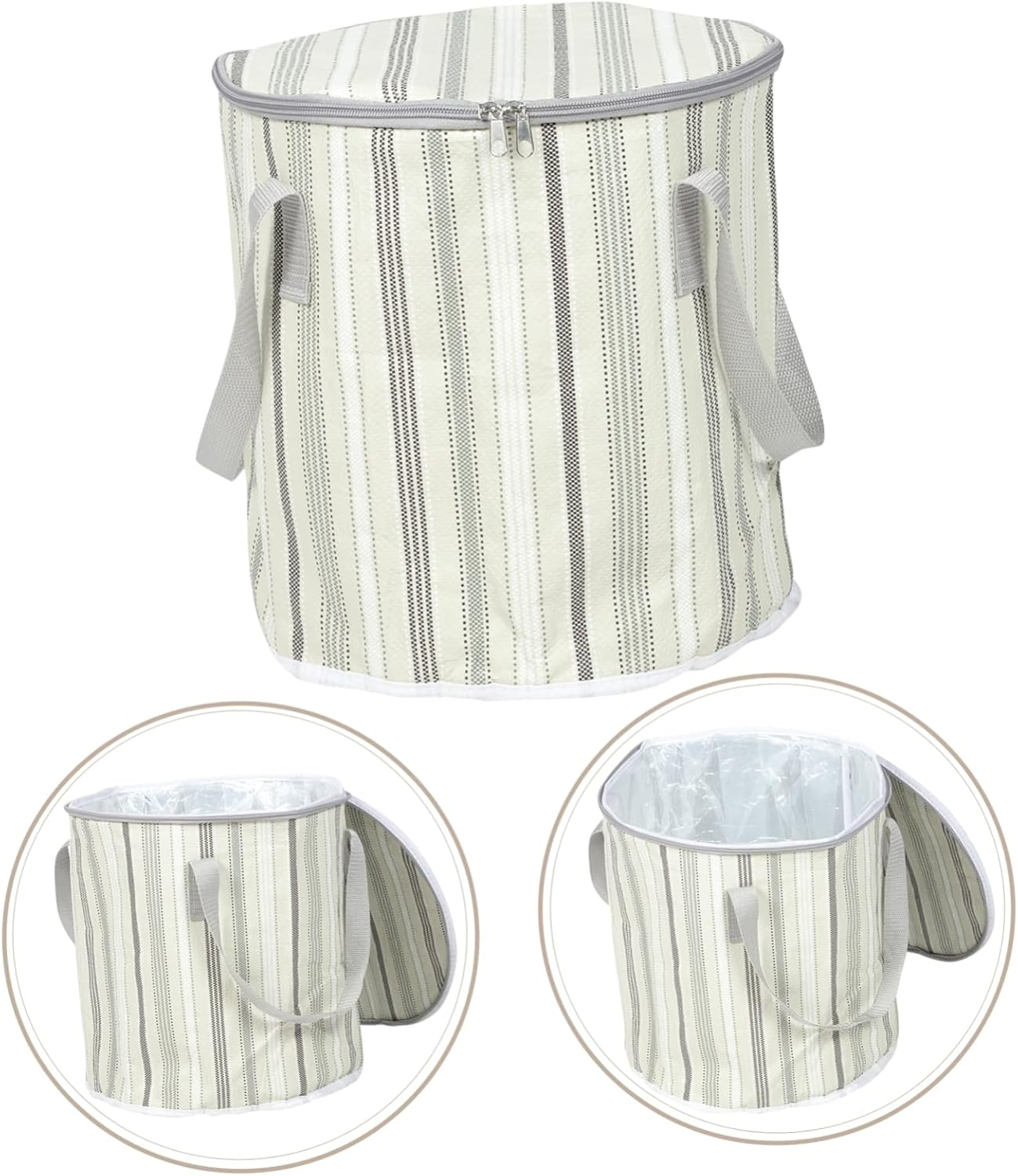 WOONEKY Travel Foot Soaking Tool Convenient Folding Water Bag Home Foot Basin Heat-Preservation Feature image number 2