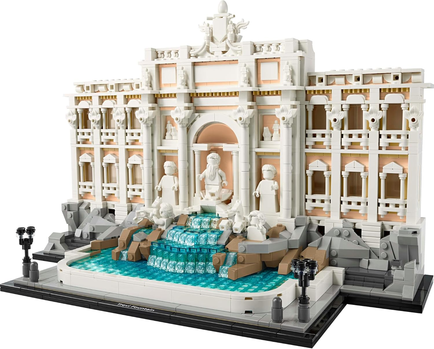 LEGO Architecture Trevi Fountain Set, Model Building Kit for Adults with Palazzo Facade & Minifigure Sculptures, Fun 3D Puzzle for Home Decor or Office Display, History Treat for Men & Women 21062 image number 3