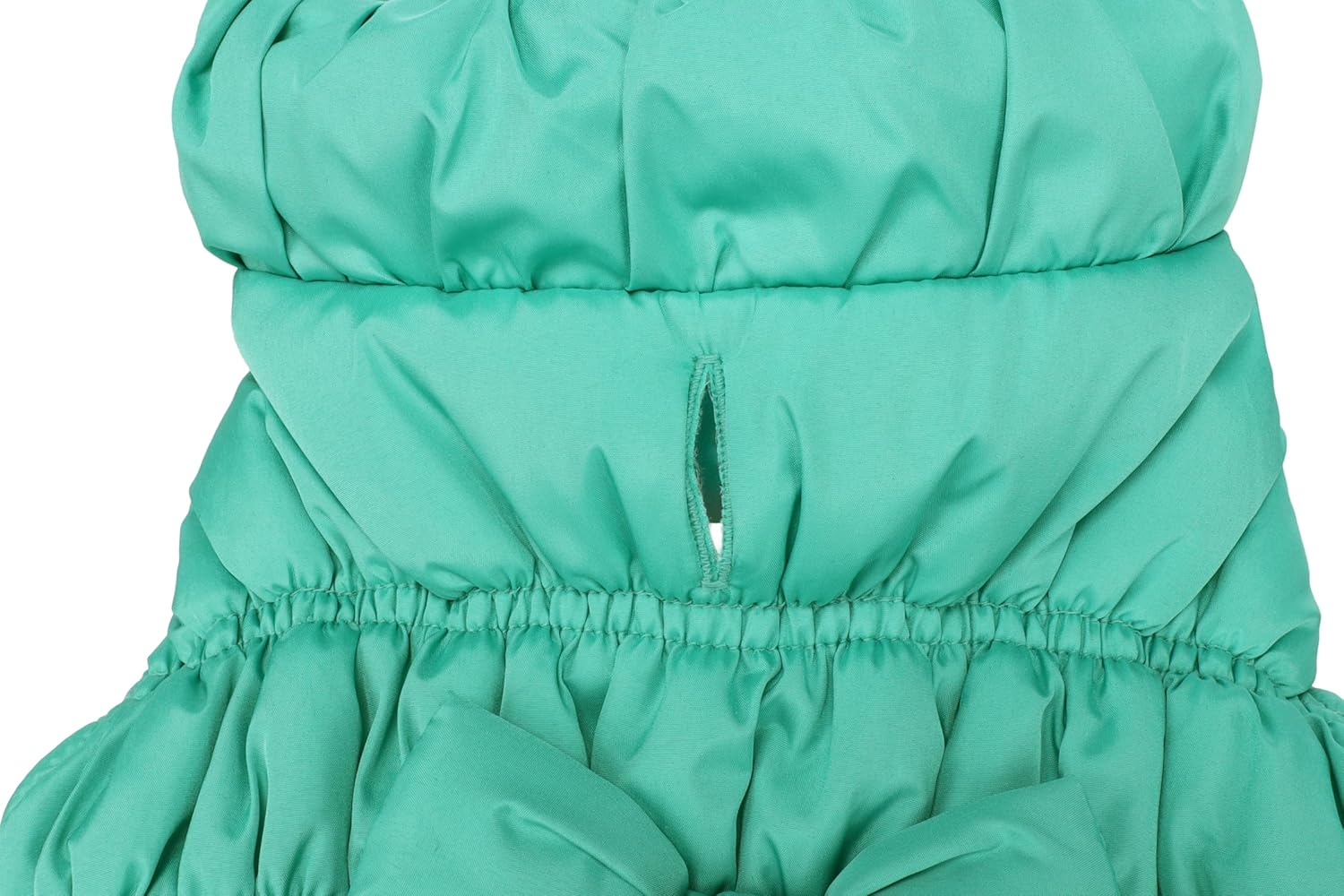 Winter Dog Coat - Esther Green - A: 30 Cm W: 30-34 Cm C: 46-52 Cm - Polyester - Washable at 30 &deg;C - Soft Fleece - Bow Detail - Flamingo