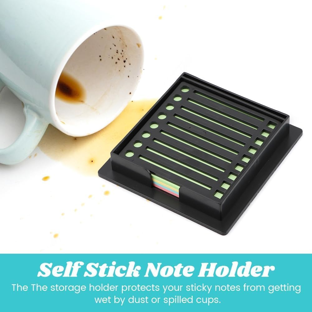 Lyhaogao 5Pcs Reusable Sticky Note Stencil Template Set with to Do List Design, Includes Storage Box and Memo Paper for Office, Home, School Supplies Durable and Portable Organizer - Blue image number 5