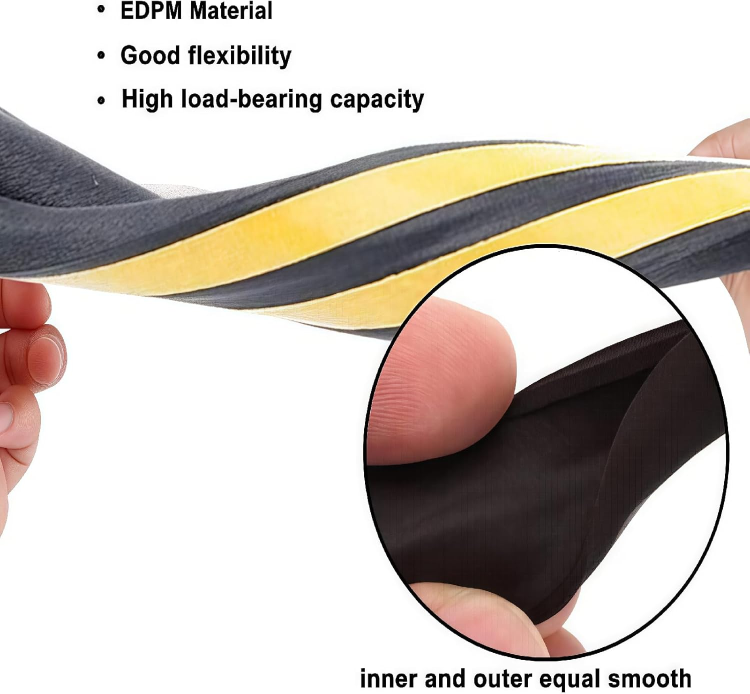 Door Weather Stripping, 40 Feet Soundproof Insulation Seal Strip for Windows with Self-Adhesive Protection Self Adhesive Foam Seal Strip,Sound Insulation D Type Weather Strips Easy Cut to Size(Black) image number 6