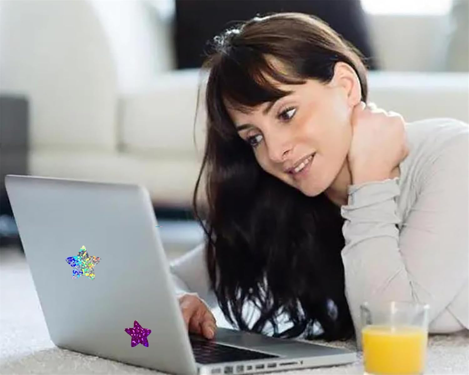 1000PCS Multicolor Star Stickers, Sparkly Foil Small Star Stickers, Motivational Stickers 1" Diameter for Kids Reward, Arts and Crafts and Homeschool Teacher Supplies Planner and School Classroom - Gold image number 5