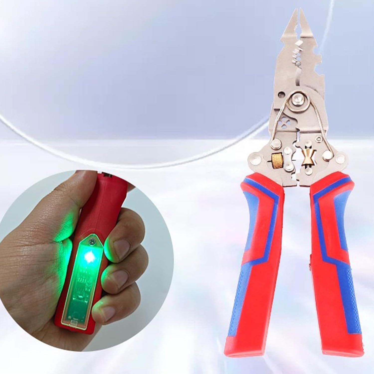 Wire Stripper | Foldable Electrical Pliers | 13-In-1 Electrician Repair Splitter Cable Stripping Tool for Daily Automotive Home Industrial Commercial Marine Electronics